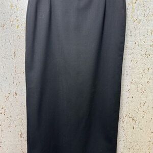 Nycard 100%Pure New Wool Sophisticated Black Maxi Pencil Skirt